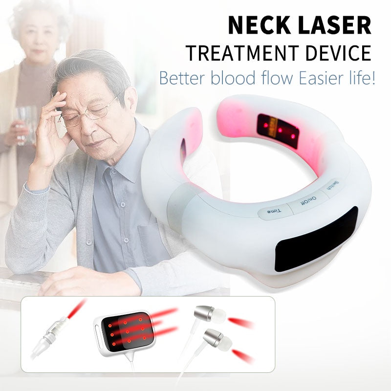 Cardiovascular Disease 3IN1 Neck Phototherapy Device Cold Laser Therapy Fithope