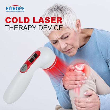 pinfriy® Protable Handheld 5*808nm 10*650nm Cold Laser Therapy Device